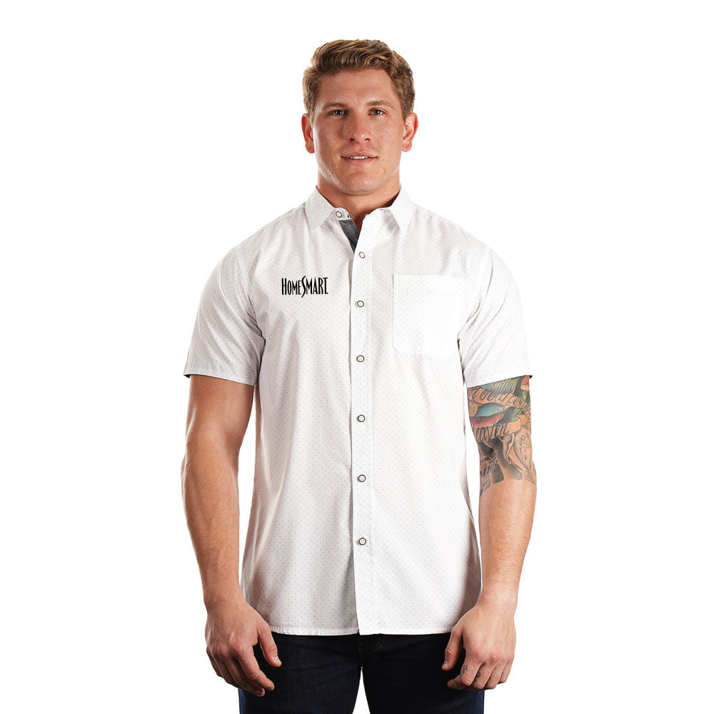 Burnside - Peached Printed Poplin Short Sleeve Shirt