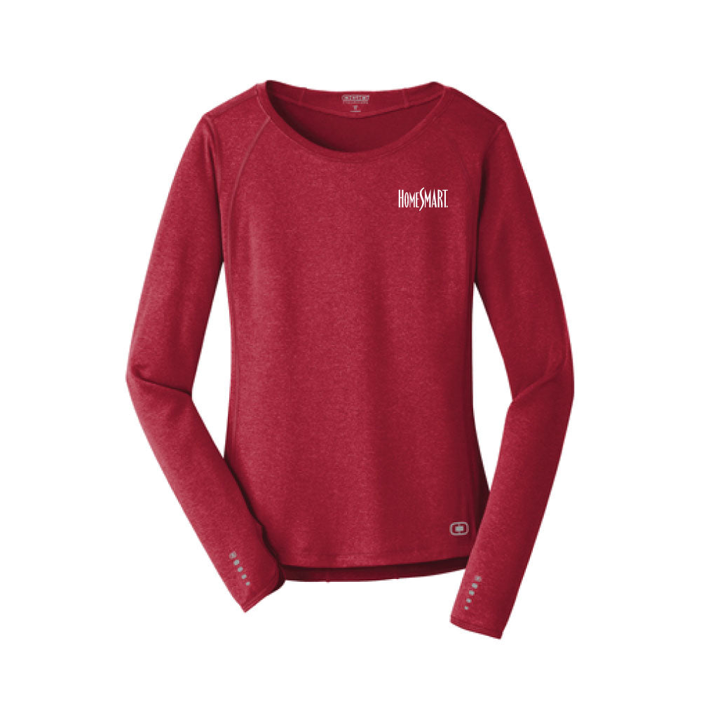 ogio endurance ladies long sleeve pulse crew