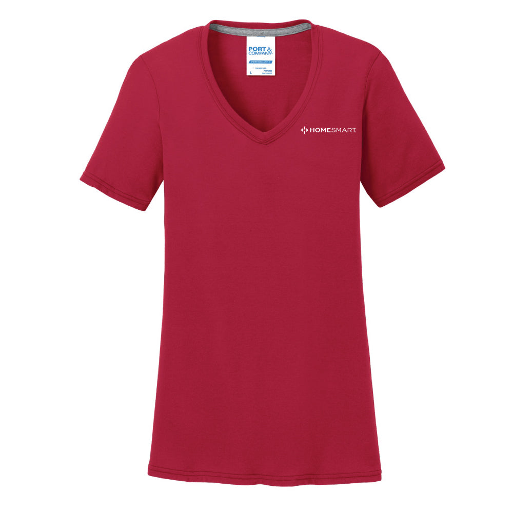 Ladies Performance Blend V-Neck Tee