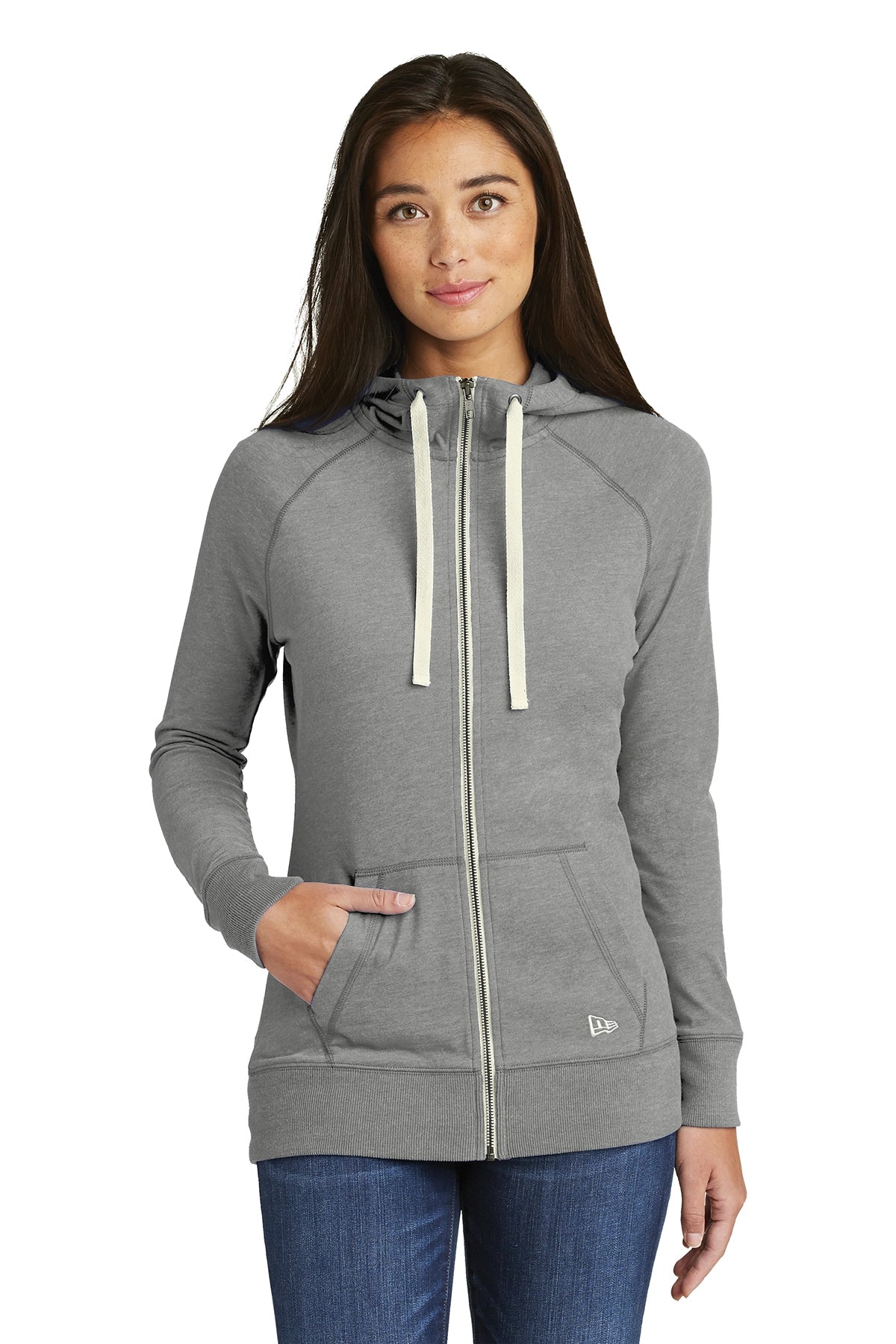 Ladies' Sueded Cotton Blend Full-Zip Hoodie