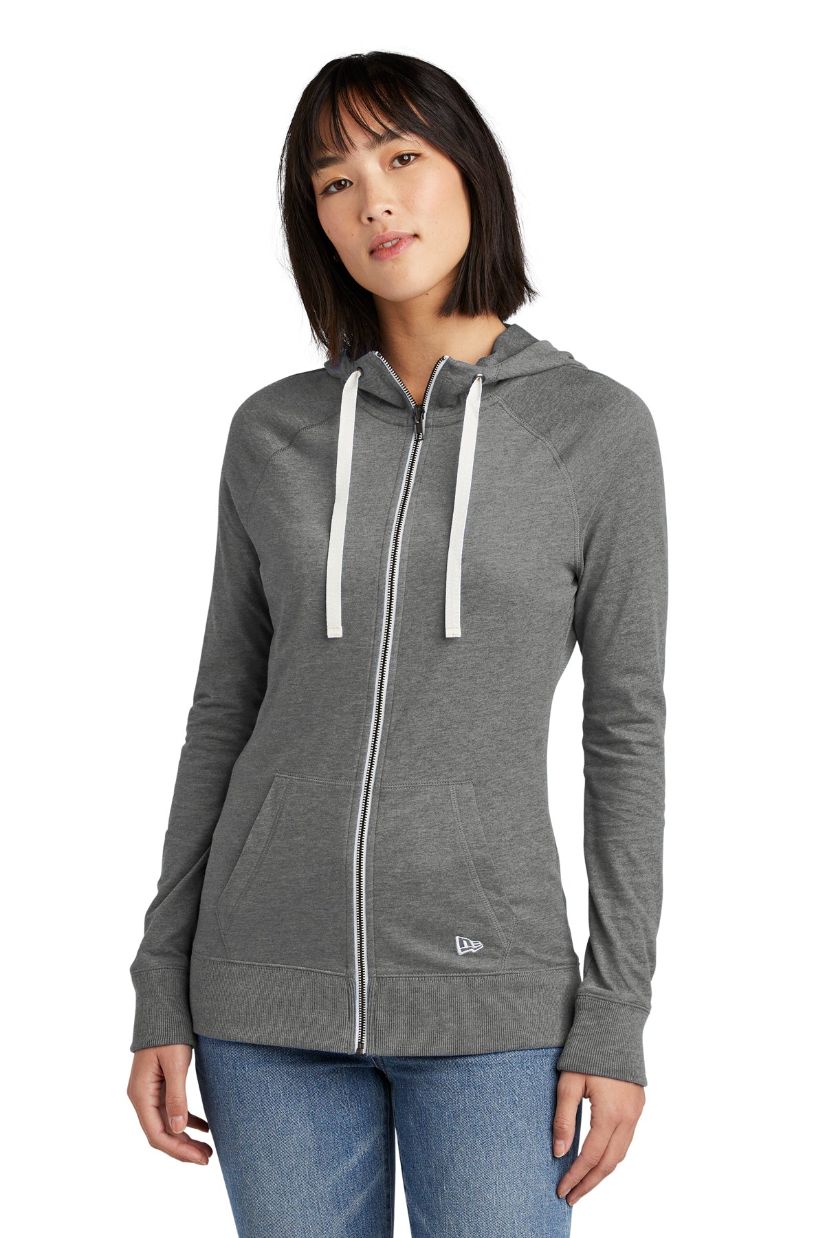 Ladies' Sueded Cotton Blend Full-Zip Hoodie